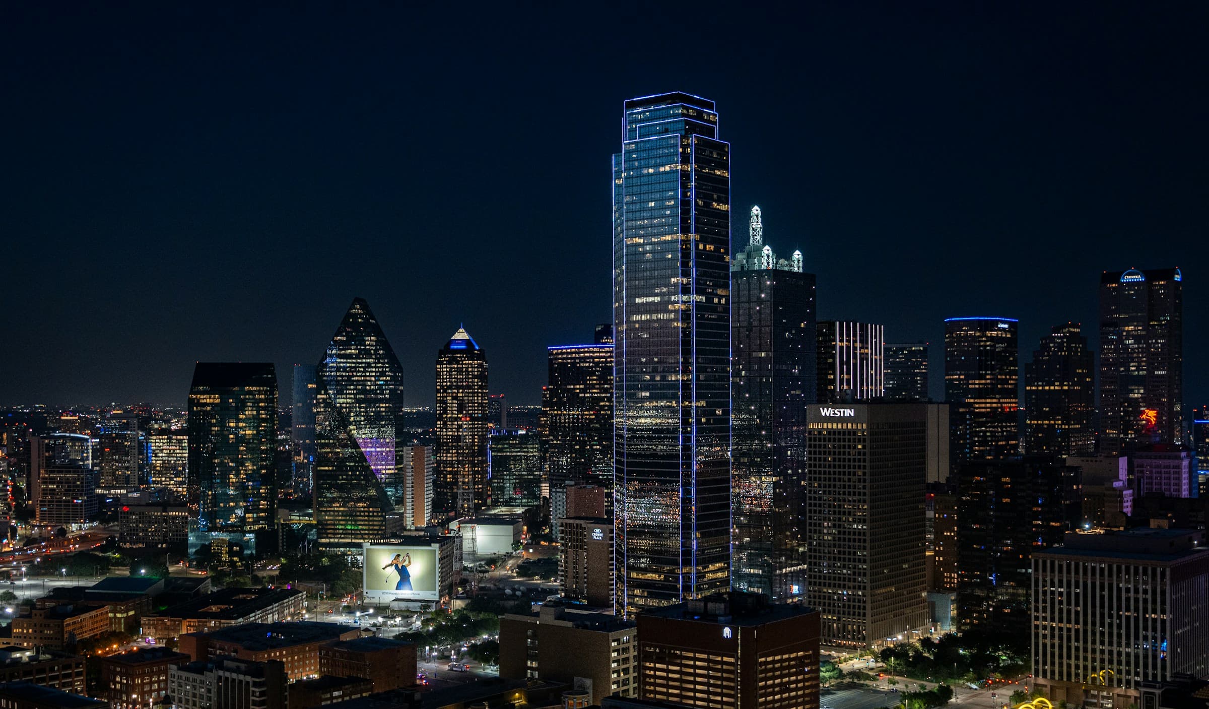 DFW Skyline Background